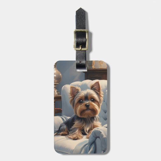 Yorkshire Terrier Luggage Tags ラゲッジタグ (正面縦)