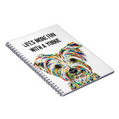 Yorkshire Terrier Notebook 6.5インチx 8.75インチ ノートブック (右側)