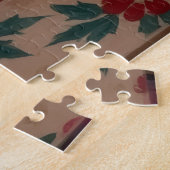 Yorkshire Terrier on Presents with Santa Hat ジグソーパズル (側面)