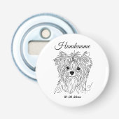 Yorkshire Terrier one line art customizable dog 栓抜き (正面)