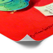 Yorkshire Terrier Print Poster ポスター (角)