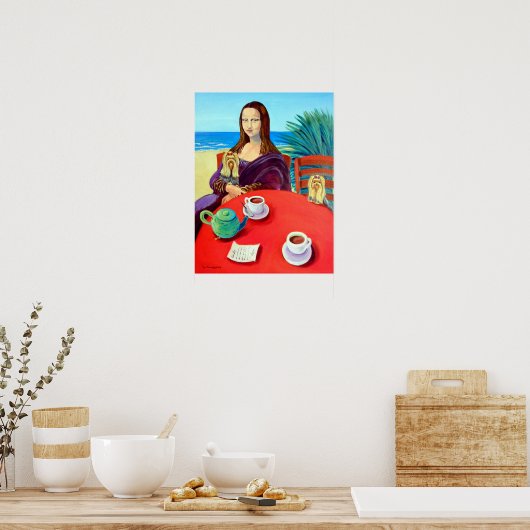 Yorkshire Terrier Print Poster ポスター (キッチン)