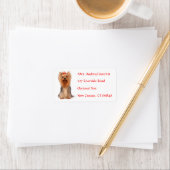 Yorkshire Terrier Puppy Name Address Mailing Label ラベル (インサイチュ)