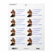 Yorkshire Terrier Puppy Name Address Mailing Label ラベル (フルシート)