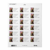 Yorkshire Terrier Puppy Name Address Mailing Label ラベル (フルシート)