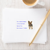 Yorkshire Terrier Puppy Name Address Mailing Label ラベル (インサイチュ)