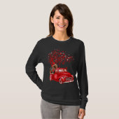 Yorkshire Terrier Riding Truck Valentine Butterfly Tシャツ (正面フル)