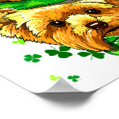 Yorkshire Terrier St Patricks Day Leprechaun Sham ポスター (角)