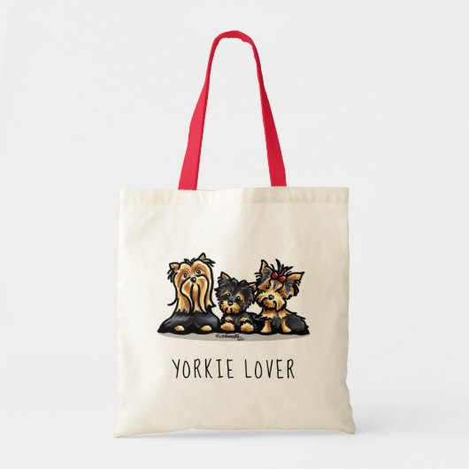 Yorkshire Terrier Trio Yorkie Lover トートバッグ (正面)