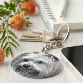 Yorkshire Terrier Yorkie Favourite Breed キーホルダー (側面)