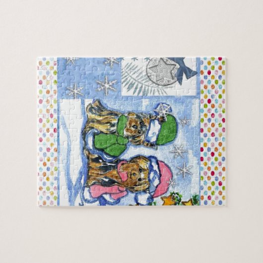 YORKSHIRE TERRIERS ジグソーパズル (横)