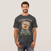 Yorkshireerrier Yorkie Dog Professional Humanraine Tシャツ (正面フル)
