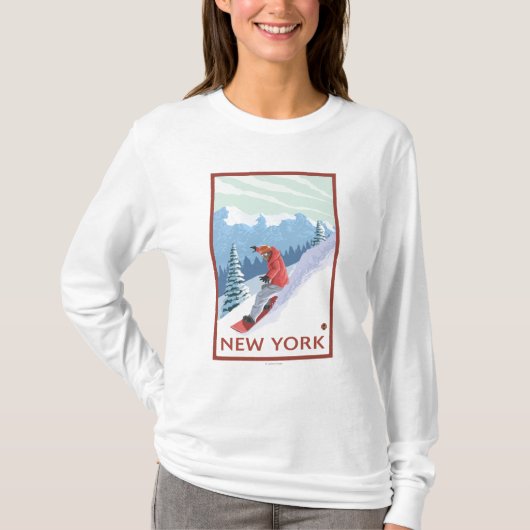 YorkSnowboarder新しい場面 Tシャツ (正面)
