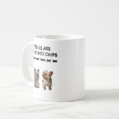 Yorky Mug 2のヨークシャーテリアはポテトチップのようなものである(2yv1) コーヒーマグカップ (正面左)