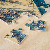 Yoro Waterfall Mino Province by Katsushika Hokusai ジグソーパズル (側面)