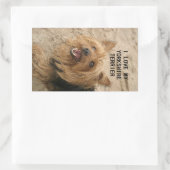 yorshire terrier love w pic black and tan 長方形シール (バッグ)