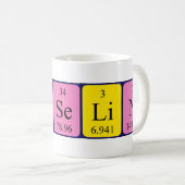 Yoselin定期的なテーブル名mag コーヒーマグカップ (正面右)