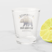 Yosemite Bear Forest Vintage  ショットグラス (裏面)