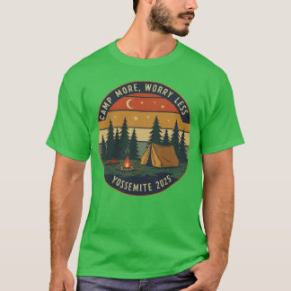 Yosemite Camping Adventureee Camp More 2025 girl Tシャツ