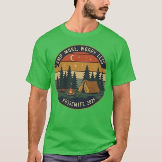 Yosemite Camping Adventureee Camp More 2025 girl Tシャツ (正面)