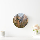 Yosemite Fallsの写真の柱時計 ラウンド壁時計 (ホーム)