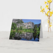 Yosemite Fallsの反射 カード (黄色い花)