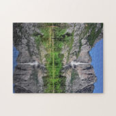 Yosemite Fallsの反射 ジグソーパズル (横)