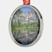 Yosemite Fallsの反射 メタルオーナメント (左)