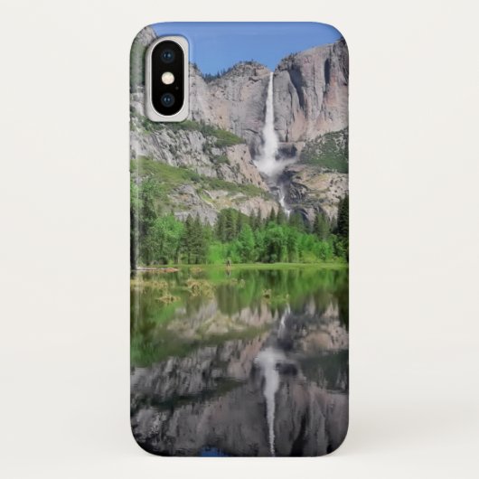 Yosemite Fallsの反射 Case-Mate iPhoneケース (裏面)