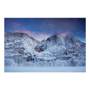 Yosemite Fallsの日の出 ポスター