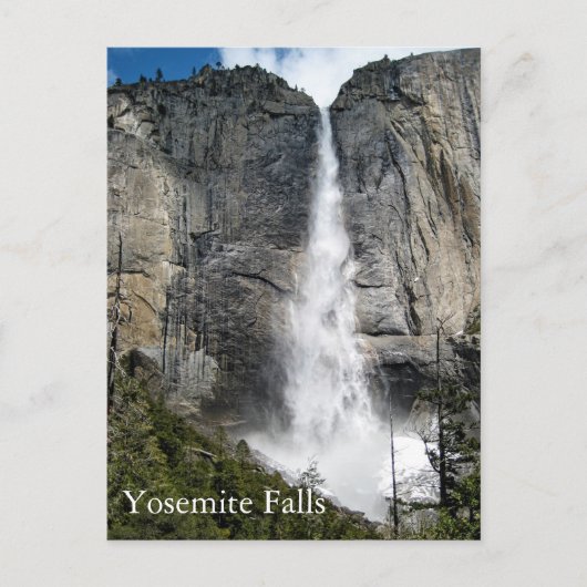 Yosemite Fallsの郵便はがき ポストカード (正面)