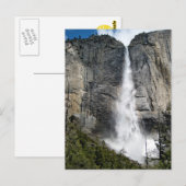 Yosemite Fallsの郵便はがき ポストカード (正面/裏面)