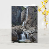 Yosemite Fallsを下げて下さい カード (黄色い花)