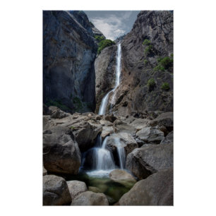 Yosemite Fallsを下げて下さい ポスター