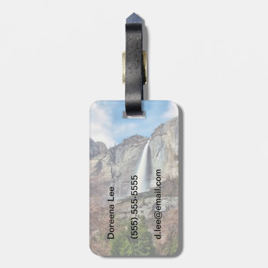 Yosemite Falls ラゲッジタグ (裏面縦)
