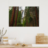Yosemite Falls through the Forest ポスター (キッチン)