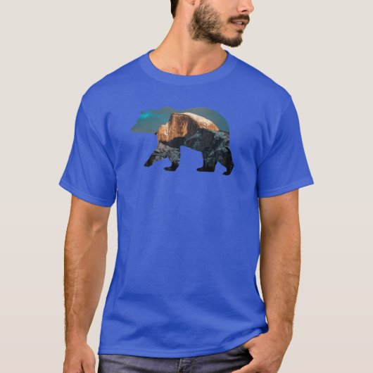 Yosemite Half Dome Bear Oversized Tシャツ (正面)