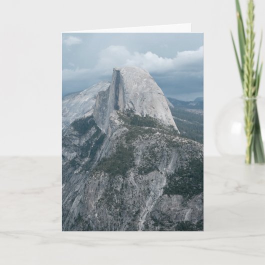 Yosemite Half Dome Blank Folded Greeting Card カード (正面)