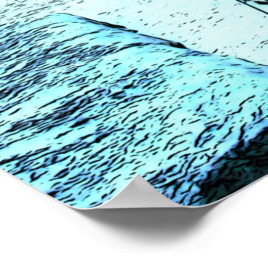 Yosemite Half Dome Cables ポスター (角)