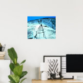 Yosemite Half Dome Cables ポスター (ホームオフィス)