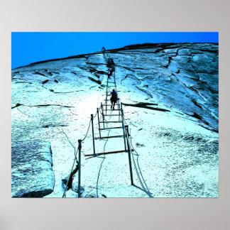 Yosemite Half Dome Cables ポスター