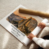 Yosemite Half Dome California Poster, Watercolor,  ポスター