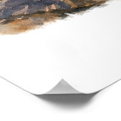 Yosemite Half Dome California Poster, Watercolor,  ポスター (角)