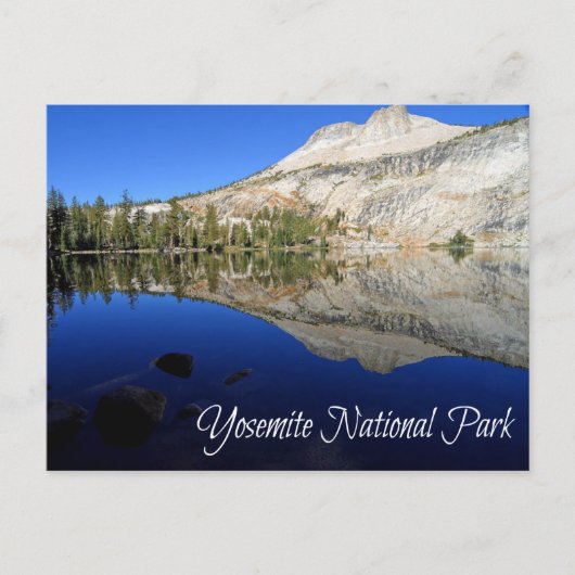 Yosemite, May Lake Mt Hoffmann Californiaはがき ポストカード (正面)