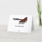 Yosemite Mountain View in Yosemite National Park サンキューカード (裏面)