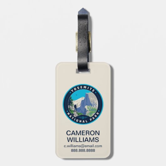 Yosemite National Park ラゲッジタグ (裏面縦)