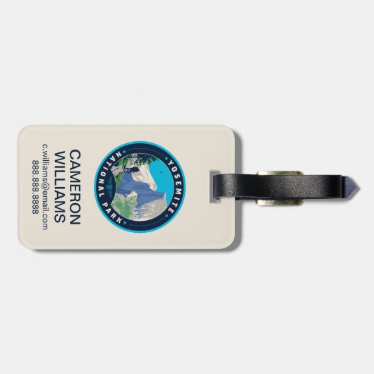 Yosemite National Park ラゲッジタグ (裏面横)