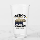 Yosemite National Park Bear Forest Beer Glass タンブラーグラス (正面)
