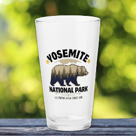 Yosemite National Park Bear Forest Beer Glass タンブラーグラス