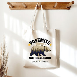 Yosemite National Park - Bear Vintage Forest トートバッグ